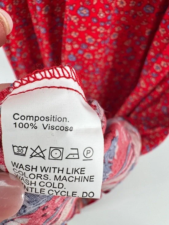 PRETTYGARDEN Women's Boho Floral Print Dress V Neck Maxi Dress Women's Med NWT - Picture 7 of 8